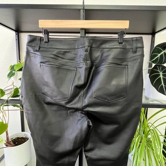 New Torrid Black Faux Leather Pants - Size 18R - Picture 6 of 6